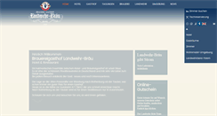 Desktop Screenshot of landwehr-braeu.com